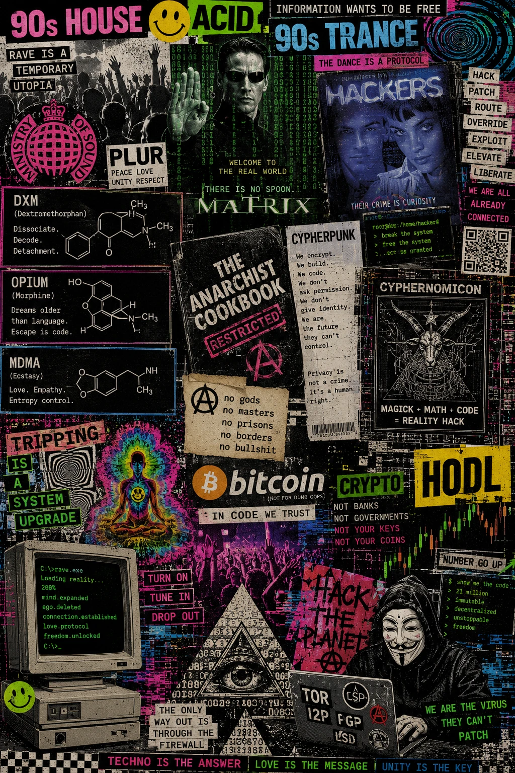 90s collage poster