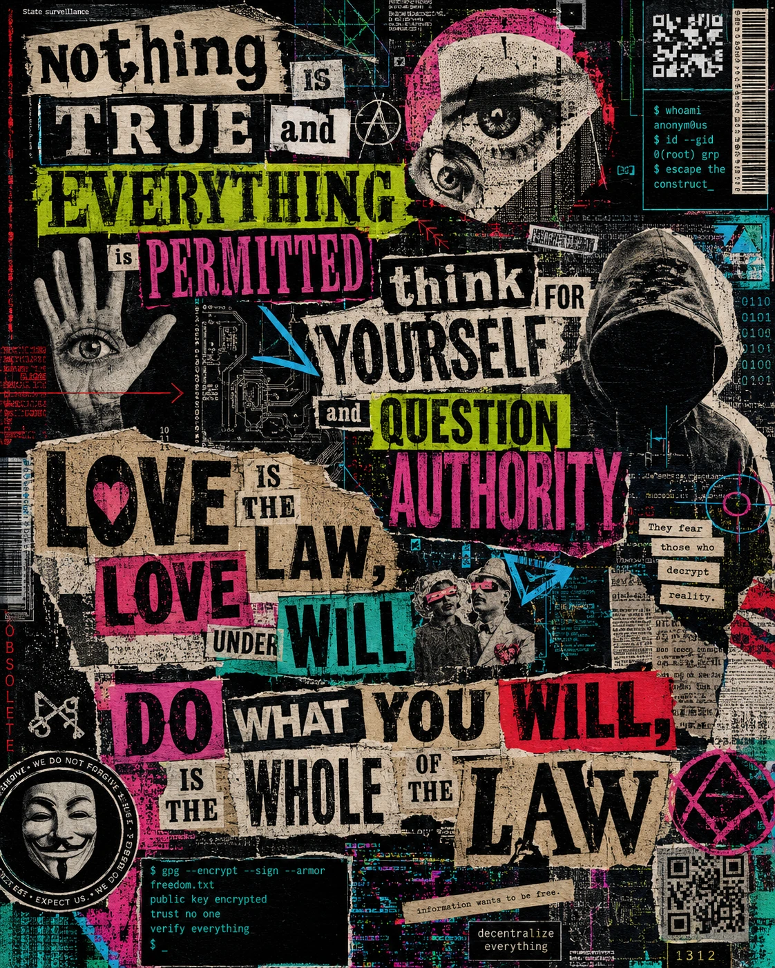 Everything Is Premitted collage poster