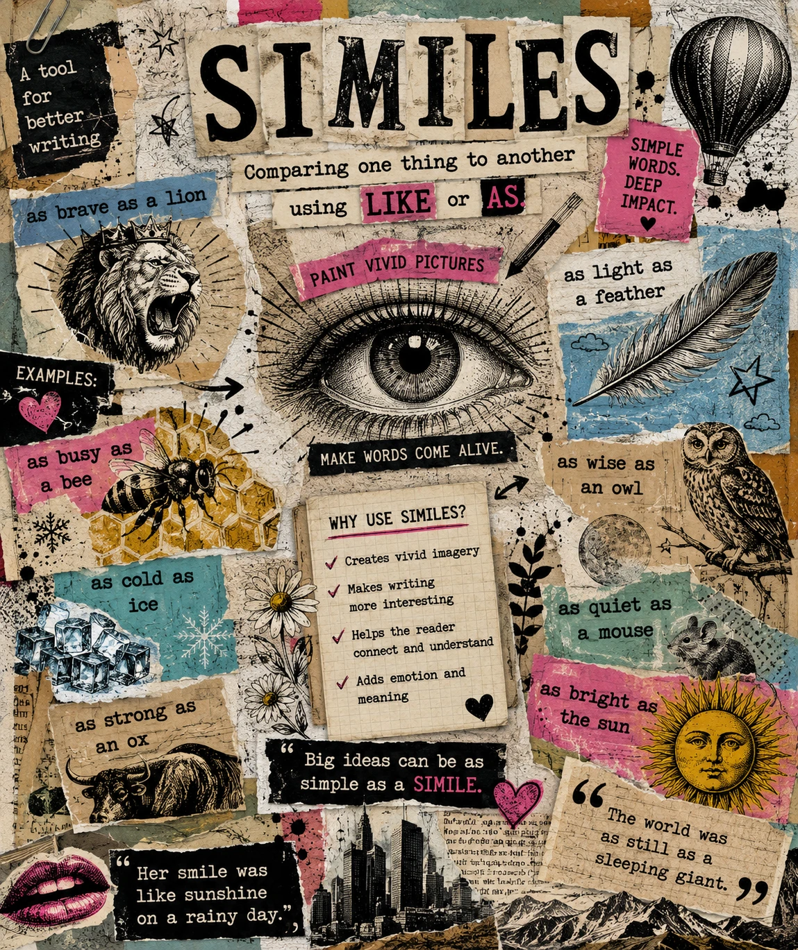 Smile collage poster