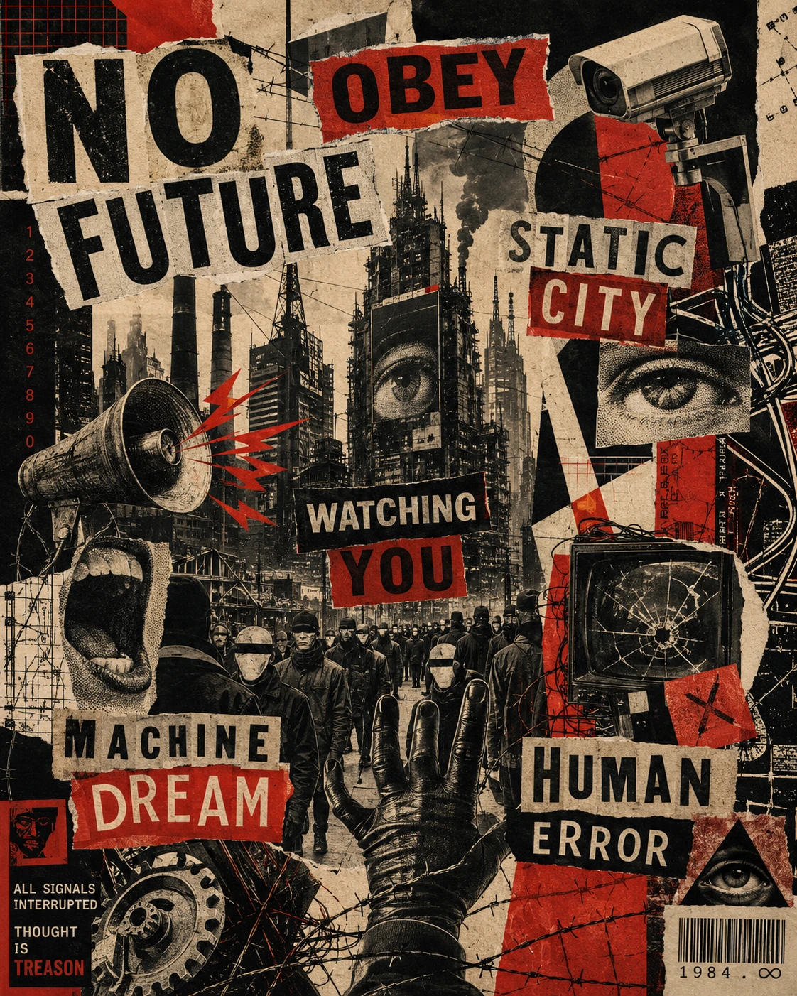 The Machine collage poster