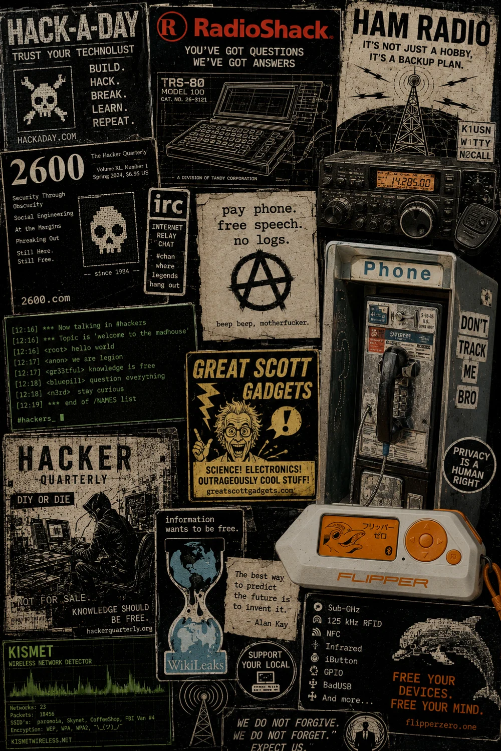 2600 Hz telephone culture artwork