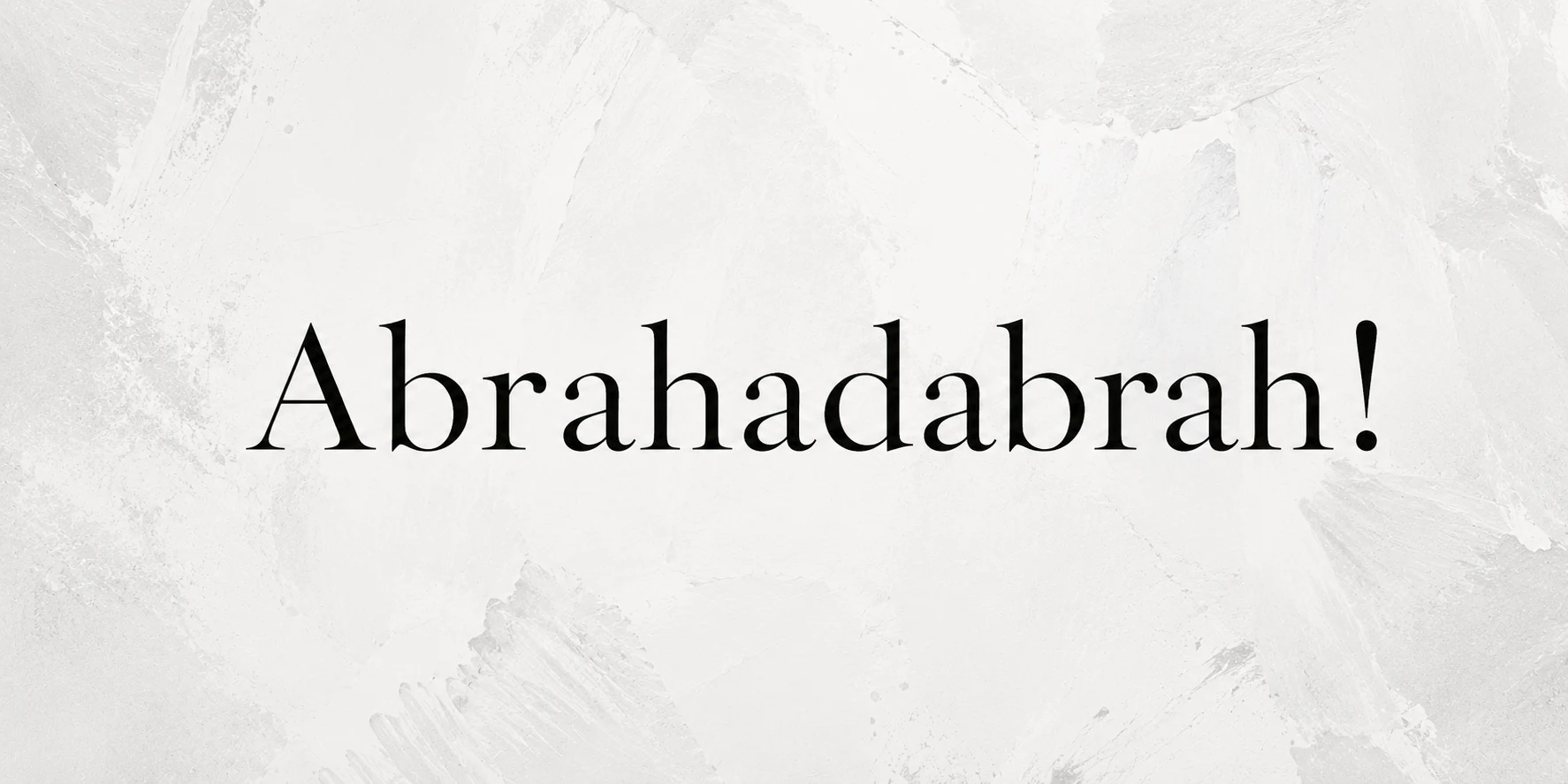 RECOVERED BTM WORDMARK // ABRAHADABRA